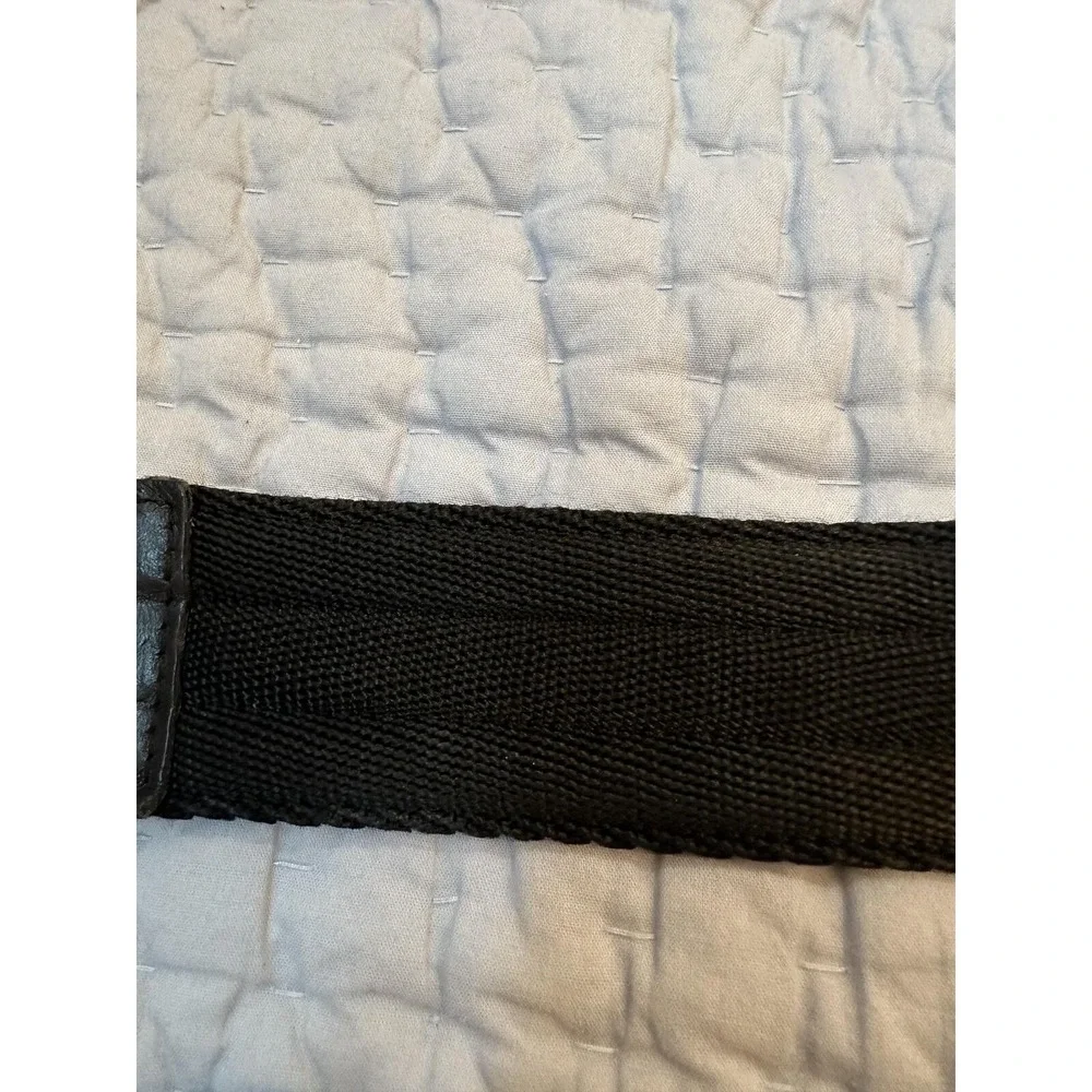 Medium (32 -34) Black Canvas Belt Cool Buckle